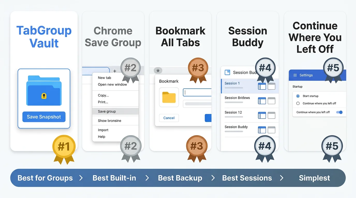 Decision guide: which tab saving method to choose