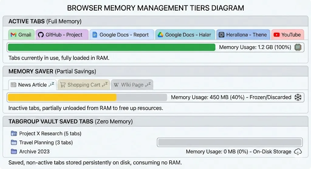 Chrome Task Manager showing memory-hungry tabs