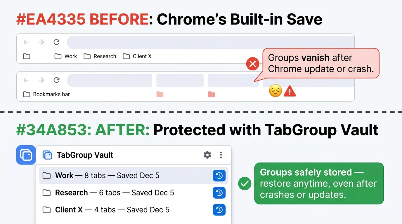 Prevention checklist for keeping Chrome tab groups safe